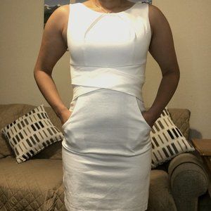 White dress with pockets